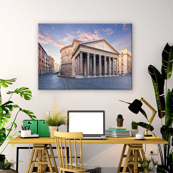 interior-wall-design-13430-01 Roma Pantheon Manzarası Kanvas Tablo 13430