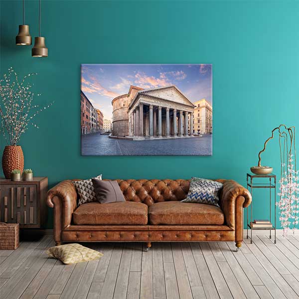 interior-wall-design-13430-02 Roma Pantheon Manzarası Kanvas Tablo 13430