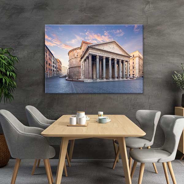 interior-wall-design-13430-03 Roma Pantheon Manzarası Kanvas Tablo 13430