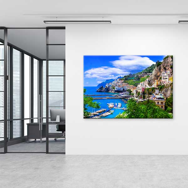 interior-wall-design-13446-04 Amalfi Sahili & Akdeniz Manzarası Kanvas Tablo 13446