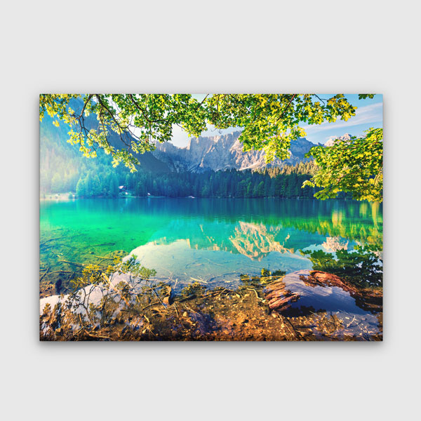 Doğal Göl Manzarası Kanvas Tablo 13511