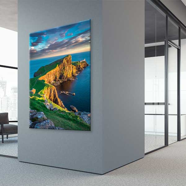 Uçurum Deniz Manzarası Gün Batımı Kanvas Tablo 13840