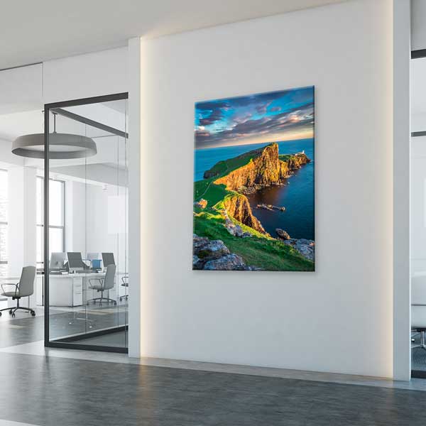 Uçurum Deniz Manzarası Gün Batımı Kanvas Tablo 13840