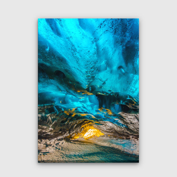 Buz Mağarası Işık Yansıması Kanvas Tablo 13842