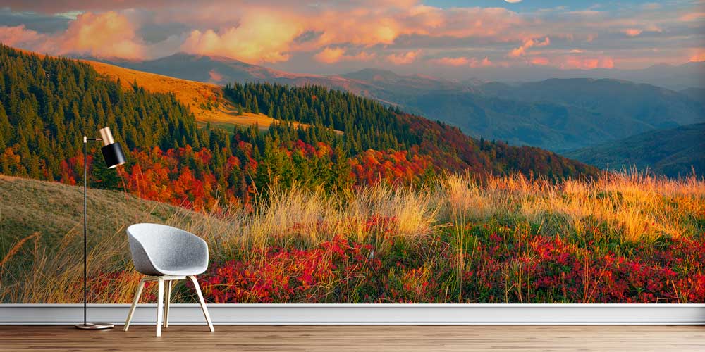 Sonbaharda Dağ Sırtları Duvar Kağıdı 12925