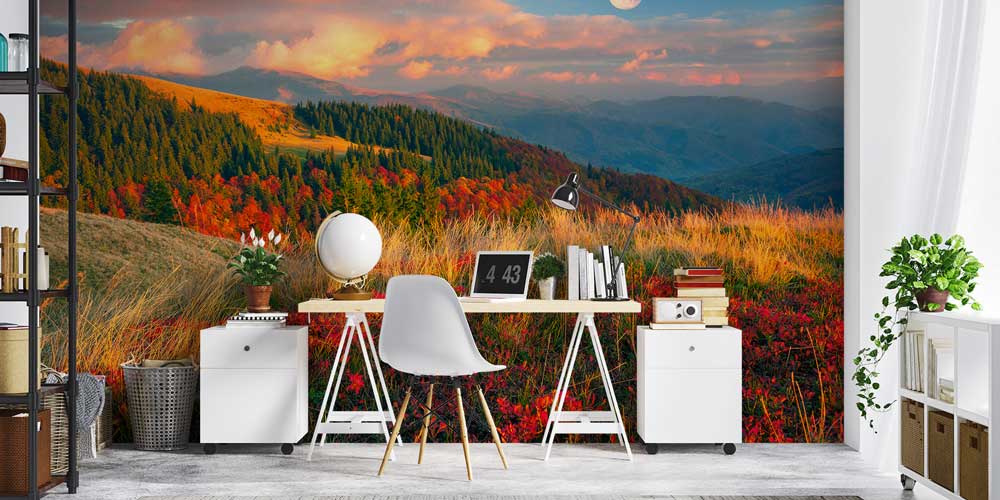 Sonbaharda Dağ Sırtları Duvar Kağıdı 12925