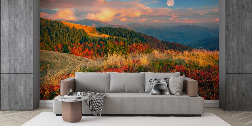 Sonbaharda Dağ Sırtları Duvar Kağıdı 12925