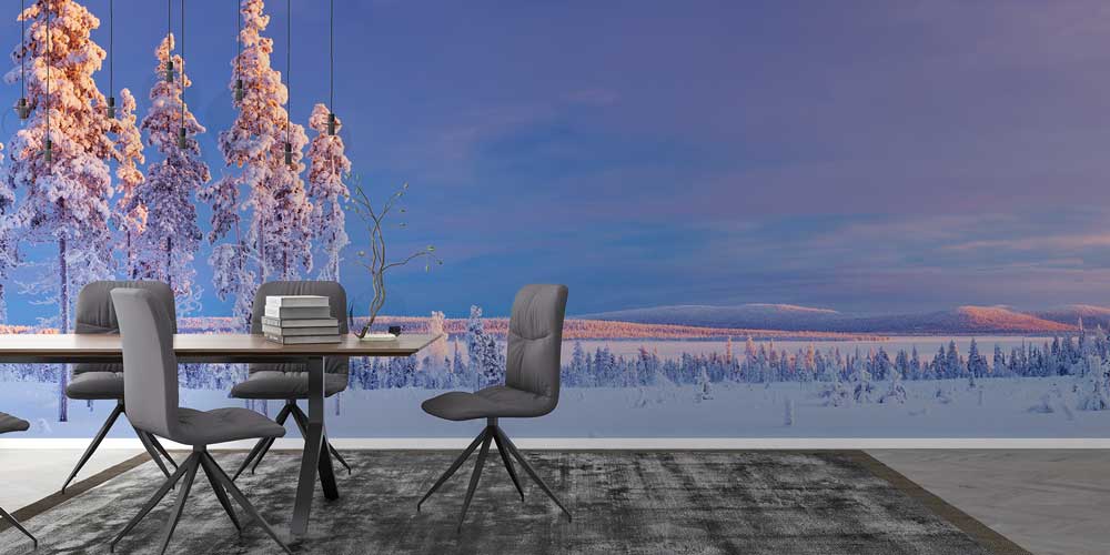 Karlı Orman Duvar Kağıdı 12951