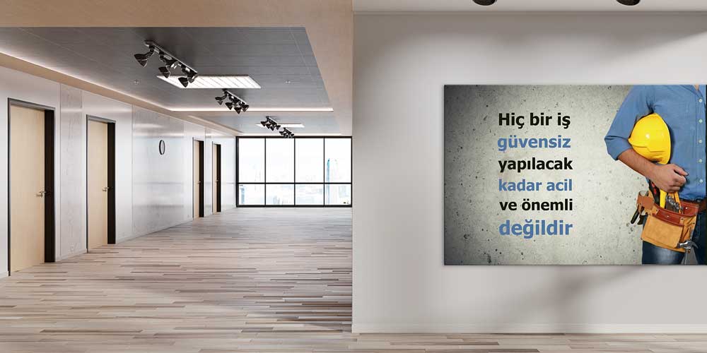 İş Güvenliği Uyarı Duvar Dekoru – 12699