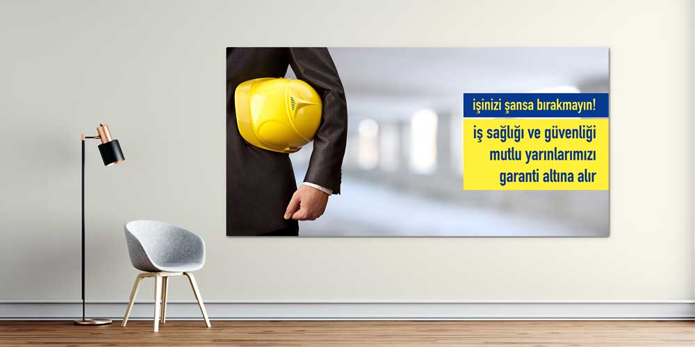 İş Güvenliği Şansa Bırakmayın Duvar Afişi – 12701