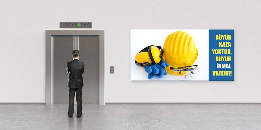 is-guvenligi-duvar-dekor-12708-04 İş Güvenliği Duvar Dekoru - Büyük Kaza Yoktur, Büyük İhmal Vardır – 12708