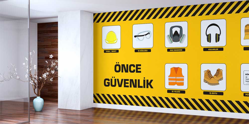 is-guvenligi-duvar-dekoru-12718-03 Önce Güvenlik İş Güvenliği Duvar Kağıdı 12718