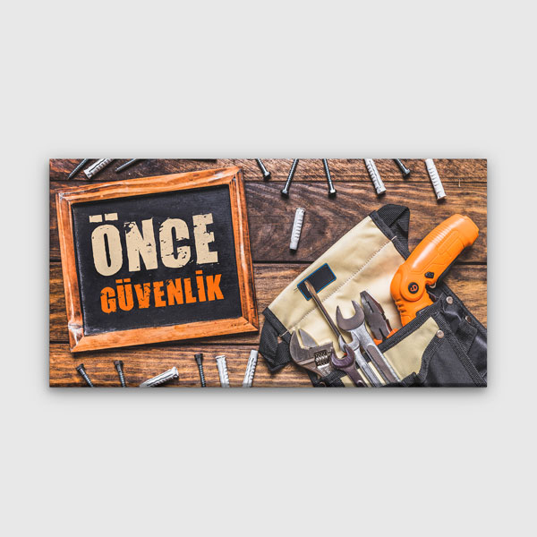 Önce Güvenlik İş Güvenliği Duvar Tablosu – 12767