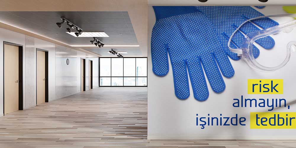 Risk Almayın İşinizde Tedbir Alın İş Güvenliği Duvar Kağıdı 12725