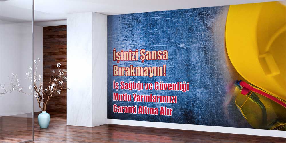 İşinizi Şansa Bırakmayın İş Güvenliği Duvar Kağıdı 12735