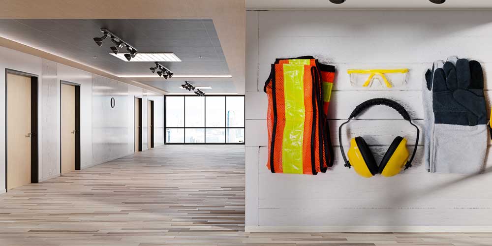 İş Güvenliği Duvar Kağıdı - Koruyucu Ekipman ve Uyarı Tasarımı 12742