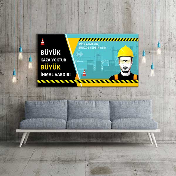 İş Güvenliği Öncelikli Çalışma Alanı Duvar Levhası – 12746
