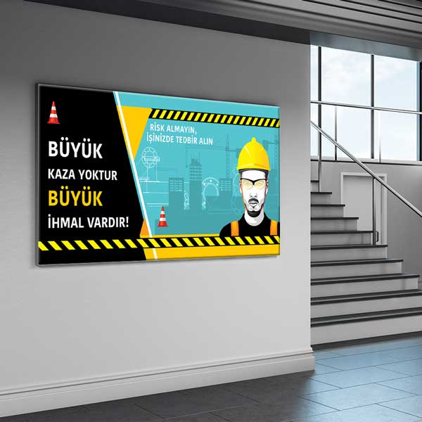 İş Güvenliği Öncelikli Çalışma Alanı Duvar Levhası – 12746