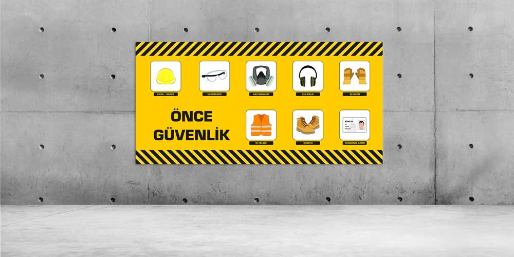 is-guvenligi-duvar-panosu-12693-00 İş Güvenliği Büyük Ebat Duvar Dekoru – 12693