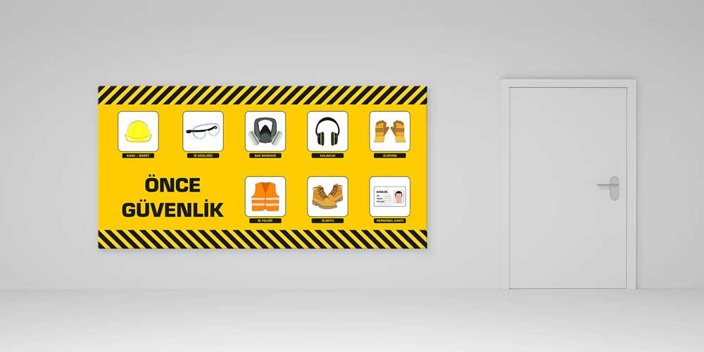 is-guvenligi-duvar-panosu-12693-03 İş Güvenliği Büyük Ebat Duvar Dekoru – 12693