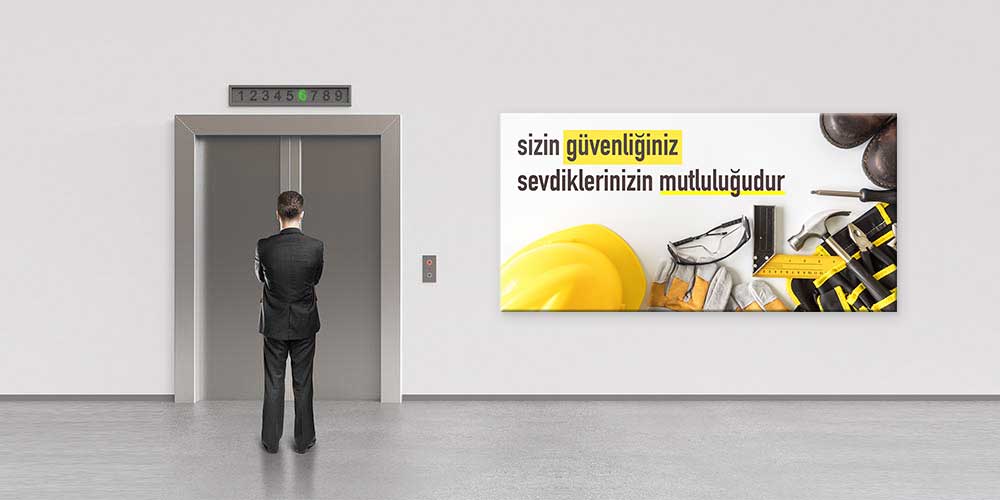 is-guvenligi-duvar-panosu-12706-04 İş Güvenliği Uyarı Panosu - Önce Güvenlik Dekoratif Duvar Baskısı – 12706