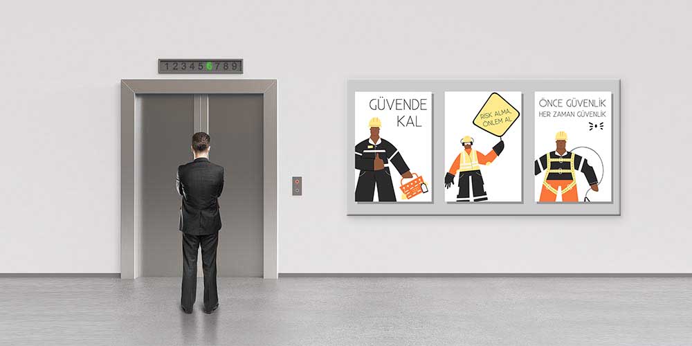is-guvenligi-duvar-panosu-12712-04 İş Güvenliği Duvar Panosu - Güvende Kal Mesajlı – 12712