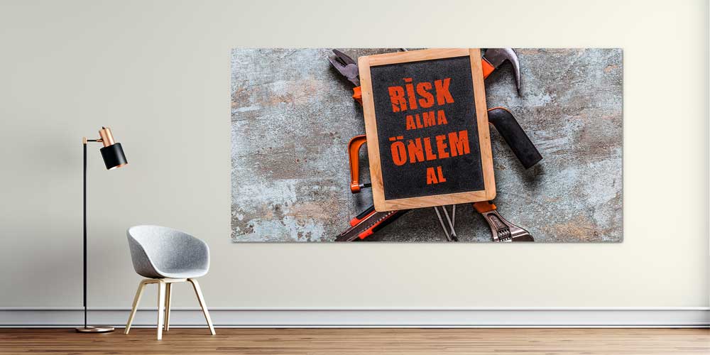 is-guvenligi-duvar-panosu-12714-01 İş Güvenliği Duvar Panosu - Güvenlik Önlemleri Dekoratif Baskı – 12714
