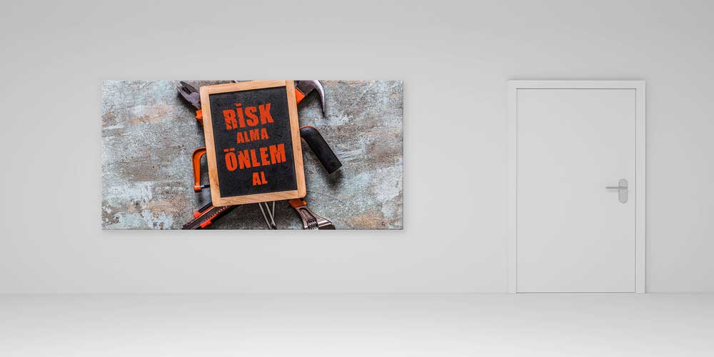 is-guvenligi-duvar-panosu-12714-02 İş Güvenliği Duvar Panosu - Güvenlik Önlemleri Dekoratif Baskı – 12714