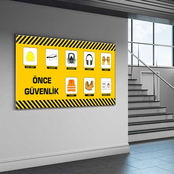 is-guvenligi-duvar-panosu-12744-03 Önce Güvenlik Duvar Panosu - İş Güvenliği Ekipmanları Tablosu – 12744