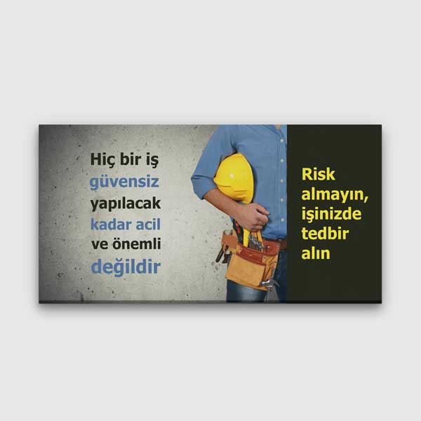is-guvenligi-duvar-panosu-12750-00 İş Güvenliği Tedbir ve Güvenli Çalışma Duvar Panosu – 12750