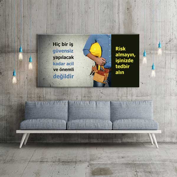 is-guvenligi-duvar-panosu-12750-01 İş Güvenliği Tedbir ve Güvenli Çalışma Duvar Panosu – 12750