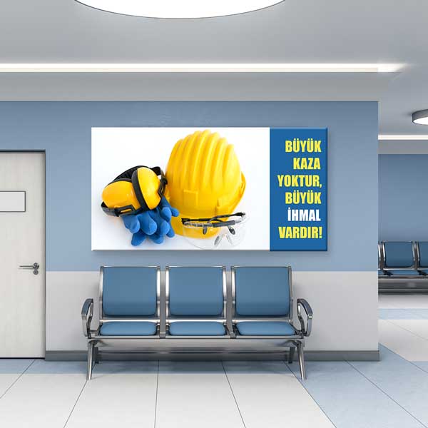 is-guvenligi-duvar-panosu-12760-02 İş Güvenliği Duvar Panosu - Büyük Kaza Yoktur, Büyük İhmal Vardır – 12760