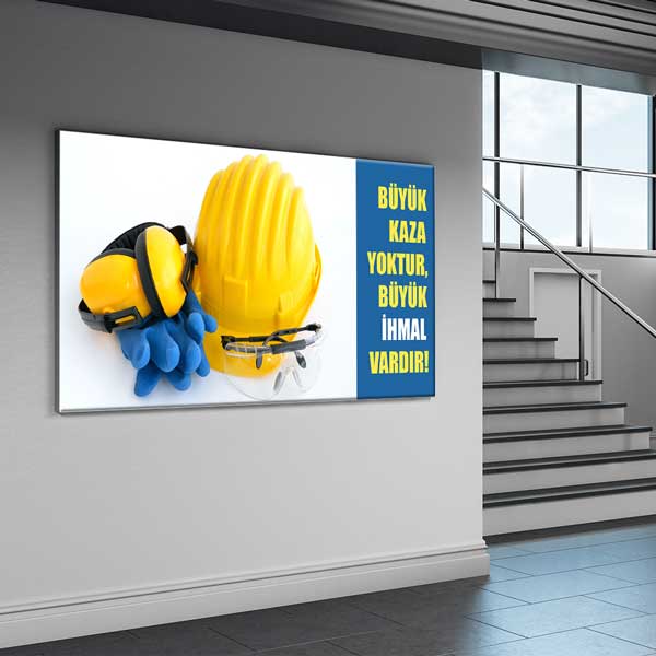 is-guvenligi-duvar-panosu-12760-03 İş Güvenliği Duvar Panosu - Büyük Kaza Yoktur, Büyük İhmal Vardır – 12760