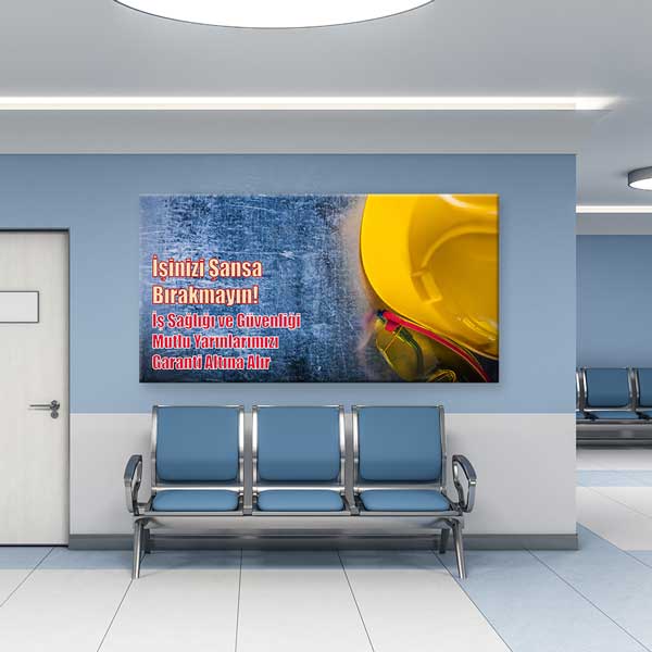 İşinizi Şansa Bırakmayın İş Güvenliği Duvar Tablosu – 12763