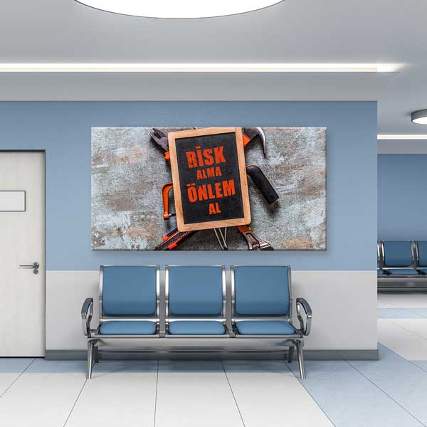 Risk Alma Önlem Al İş Güvenliği Duvar Tablosu – 12766