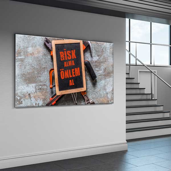 Risk Alma Önlem Al İş Güvenliği Duvar Tablosu – 12766