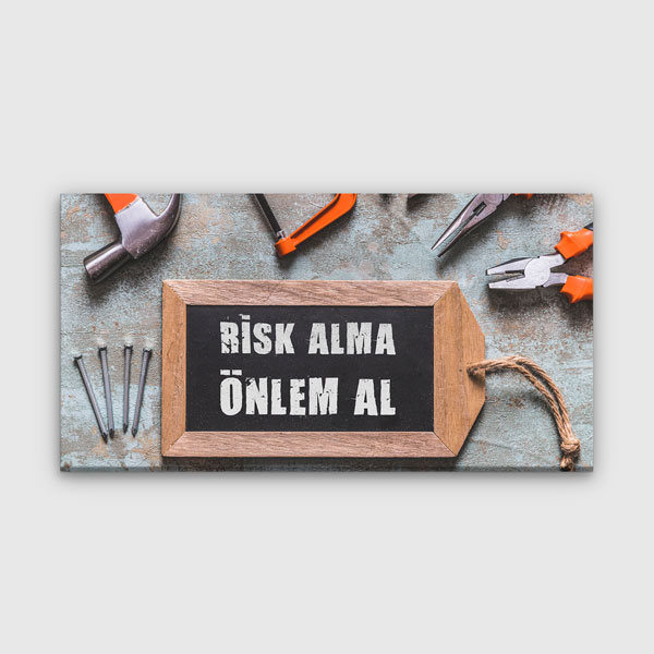 is-guvenligi-duvar-panosu-12768-0 Risk Alma Önlem Al İş Güvenliği Duvar Tablosu – 12768