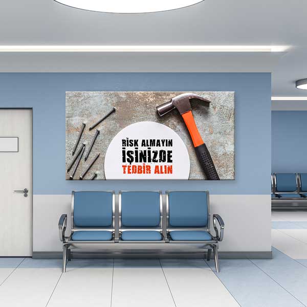is-guvenligi-duvar-tablolari-12765-02 Risk Almayın İşinizde Tedbir Alın İş Güvenliği Duvar Tablosu – 12765