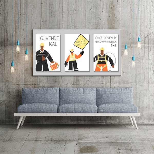 is-guvenligi-duvar-tablosu-12764-01 Güvende Kal Risk Alma Önlem Al İş Güvenliği Duvar Tablosu – 12764