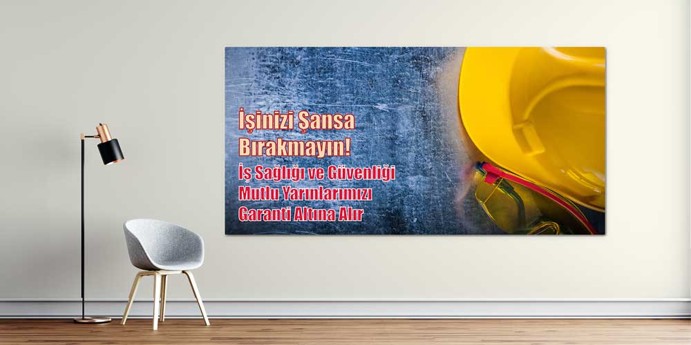 is-guvenligi-isaretleri-12711-01 İş Güvenliği Duvar Panosu - İşinizi Şansa Bırakmayın – 12711