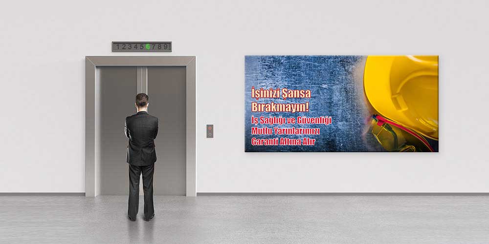 is-guvenligi-isaretleri-12711-04 İş Güvenliği Duvar Panosu - İşinizi Şansa Bırakmayın – 12711