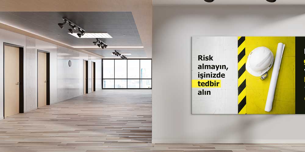İş Güvenliği Temalı Büyük Ebatlı Duvar Dekoru – 12698