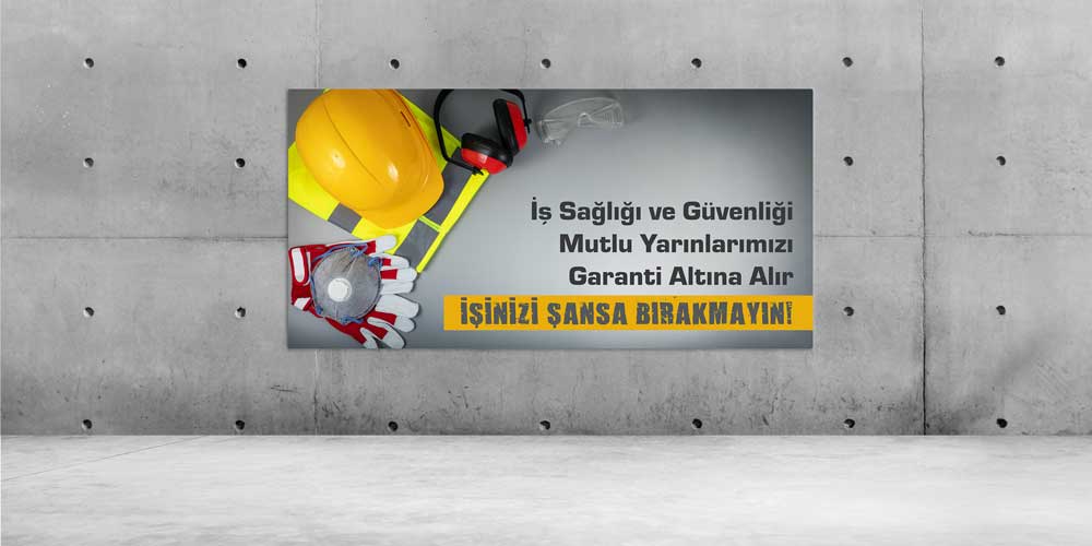 İş Güvenliği ve Sağlığı Büyük Ebat Duvar Dekoru – 12692