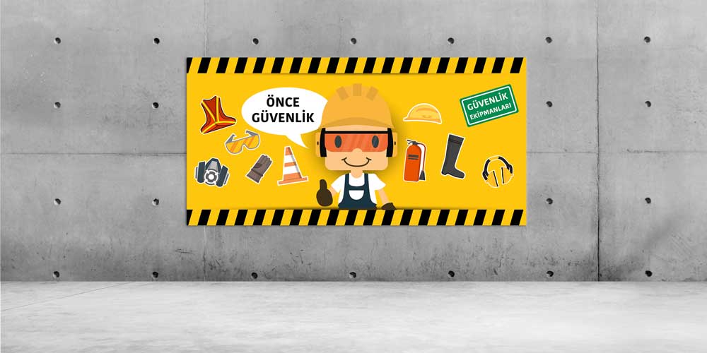 is-guvenlik-levhalari-12694-00 Önce Güvenlik Duvar Dekoru – 12694