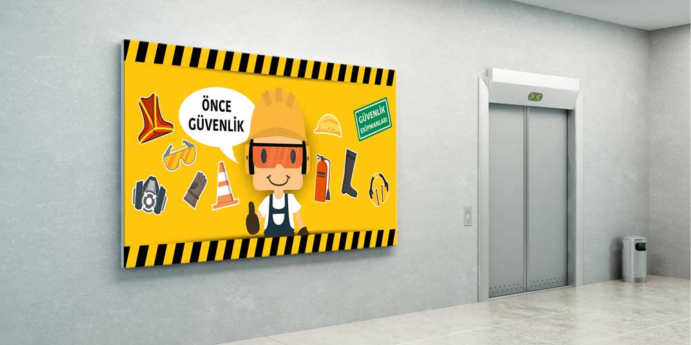 Önce Güvenlik Duvar Dekoru – 12694