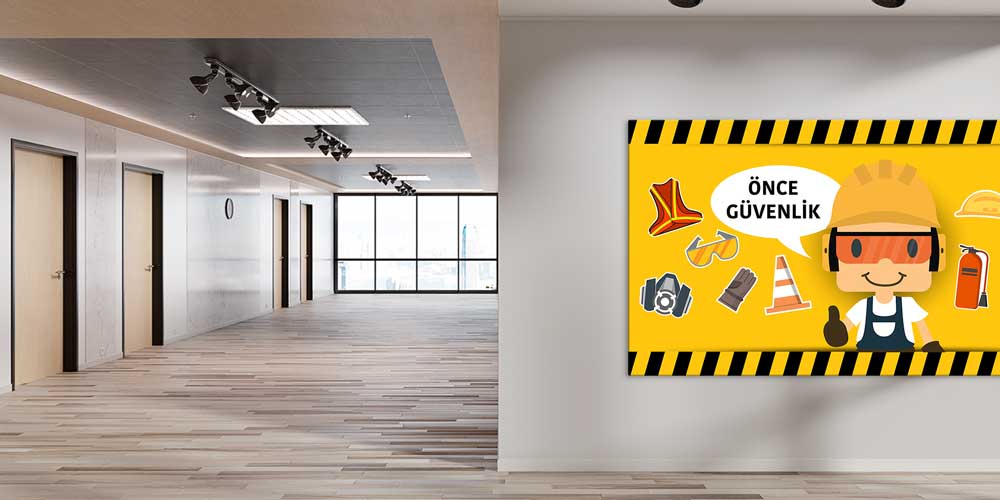 Önce Güvenlik Duvar Dekoru – 12694