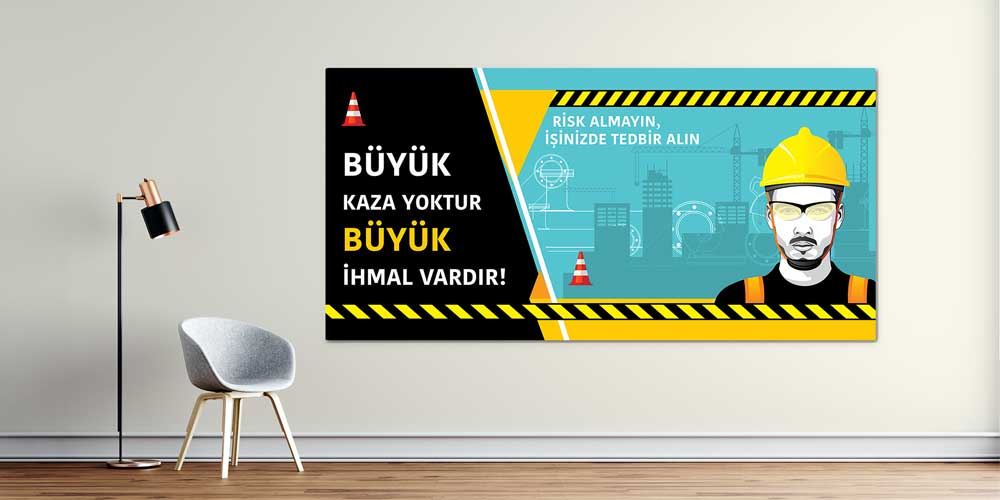 Büyük Kaza Yoktur Büyük İhmal Vardır Duvar Dekoru – 12695