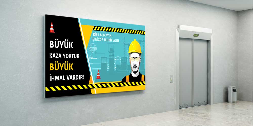 Büyük Kaza Yoktur Büyük İhmal Vardır Duvar Dekoru – 12695