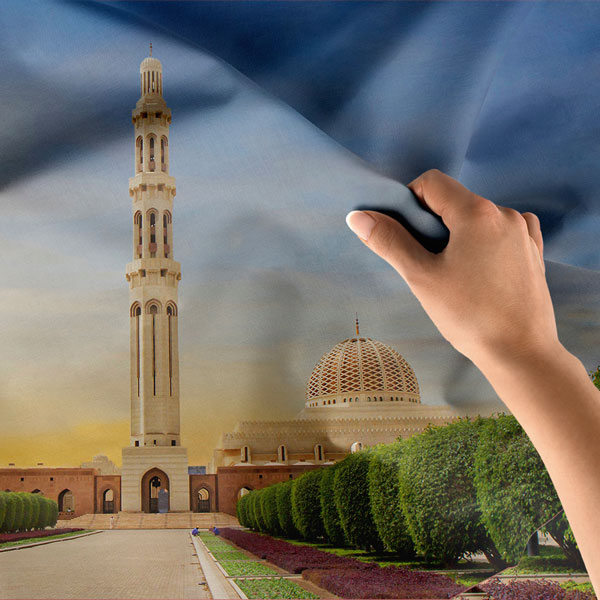 Sultan Qaboos Ulu Camii Duvar Örtüsü 10557