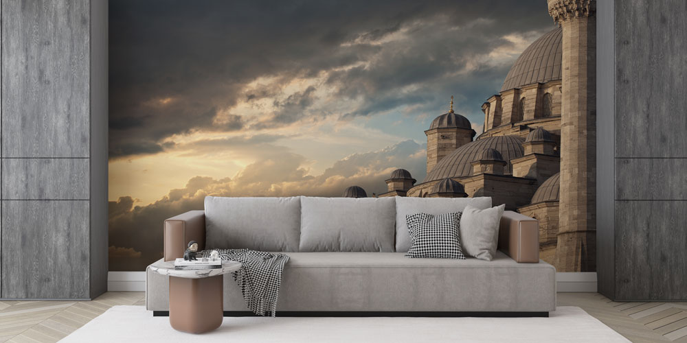 islam-cami-duvar-kagidi-6172-02 Türkiye Camileri Duvar Kağıdı - Büyük Ebatlı İslami Duvar Kaplaması 6172